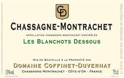 2019 Chassagne-Montrachet Blanc, Les Blanchots Dessous, Domaine Coffinet-Duvernay